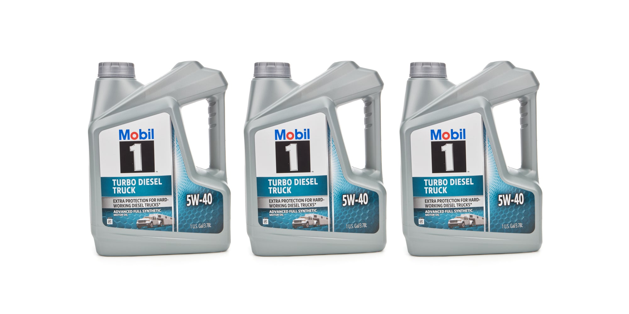 Mobil 1 127097 Turbo Diesel Truck Synthetic Motor Oil 5W-40, 1 Gallon Jug, Pack of 3