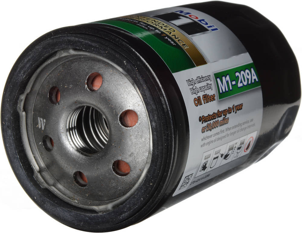 Mobil 1 M1-209A Extended Performance Oil Filter Canister, Screw-On, 4.75 Inches Tall, 3/4-16 Thread, Steel, Black Finish