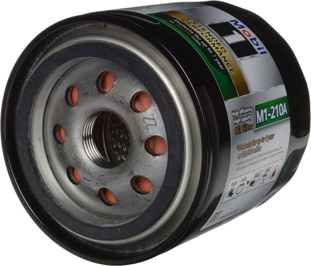 Mobil 1 M1-210A Extended Performance Oil Filter Canister, Screw-On, 3.75 Inches Tall, Steel, Black Finish