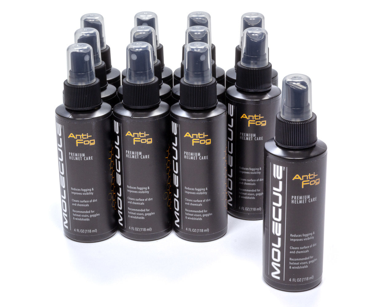 Molecule MLHAF41 Helmet Anti-Fog Spray 4 oz Bottle Set of 12