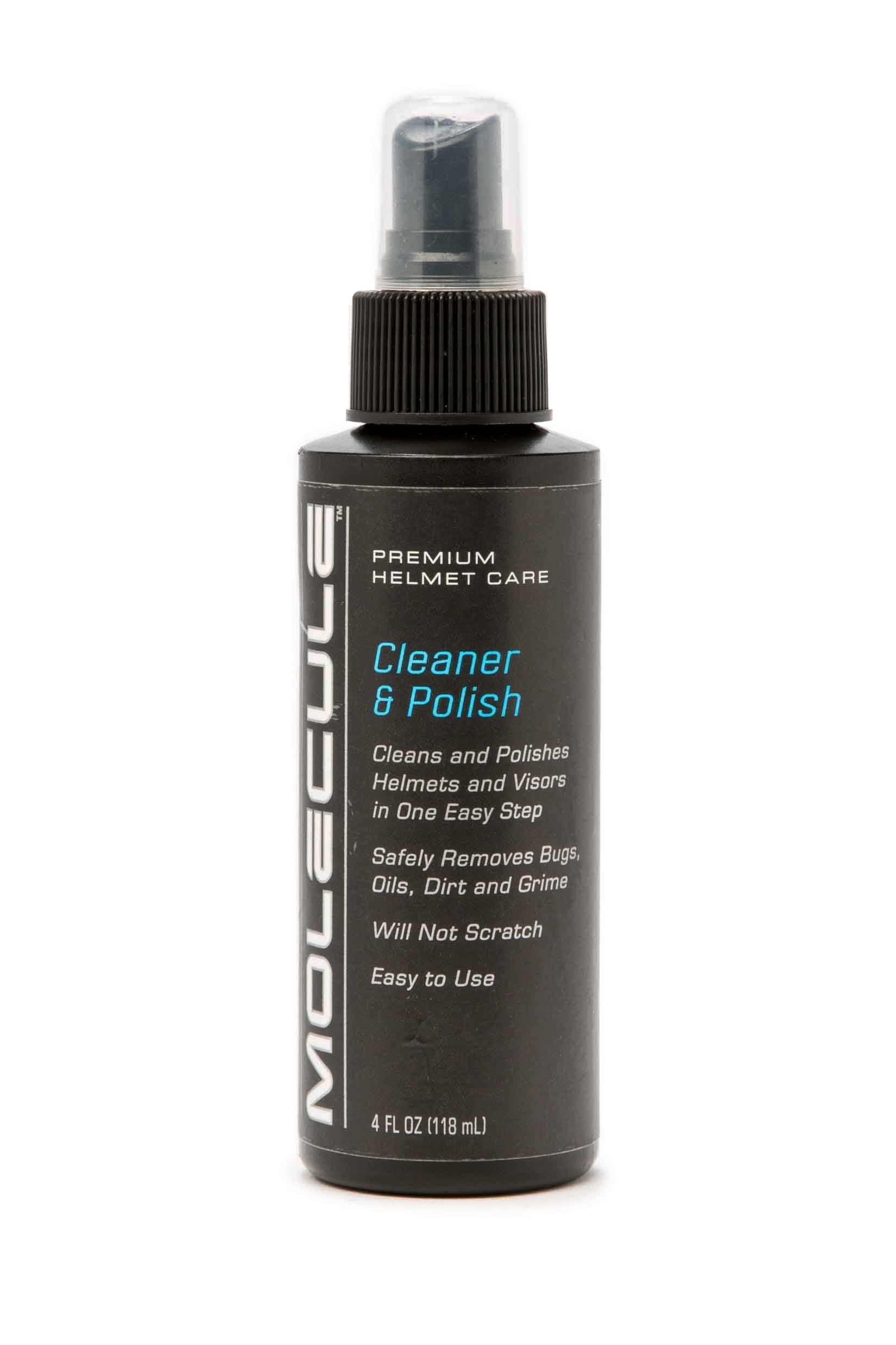Molecule Helmet Cleaner & Polish 4 oz Spray - Air-Restricted Non-Toxic Formula