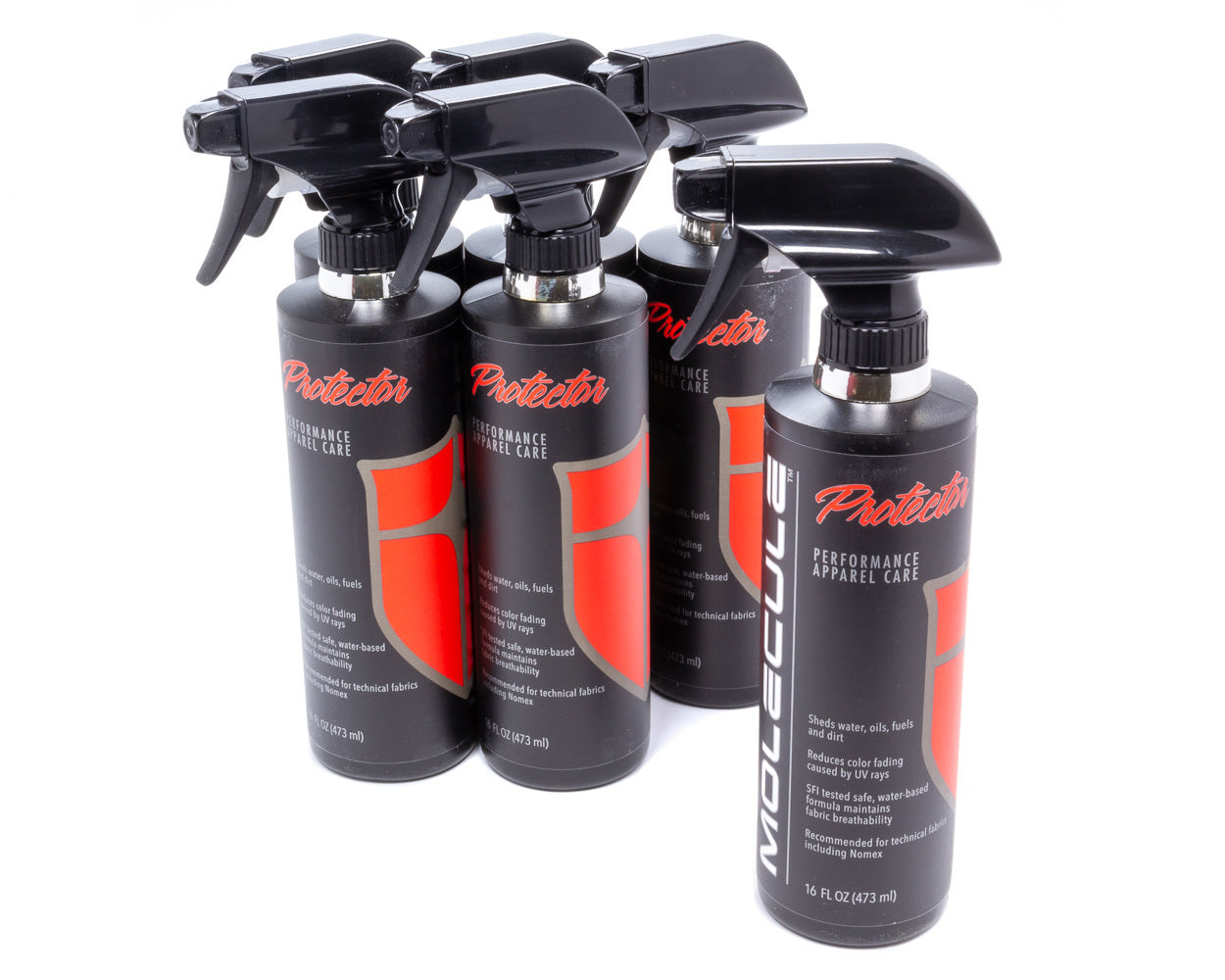 Molecule MLPR161 Fabric Protectant Spray 16 oz Set of 6 with Fire Retardant Materials