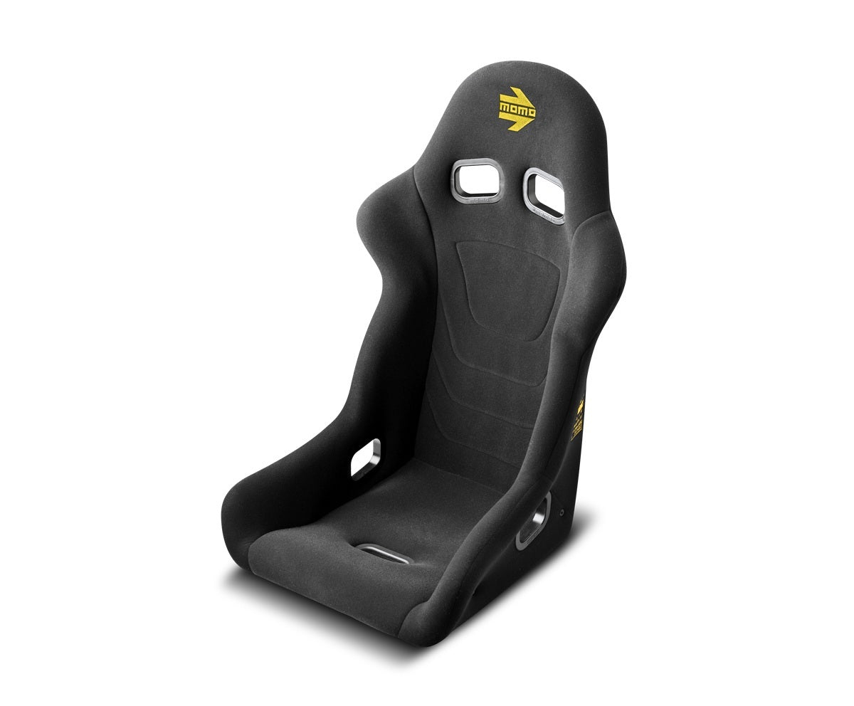 MOMO Automotive Accessories 1070BLK-29 Start Racing Seat, Black Fiberglass Composite with Side Bolsters and Harness Openings, Regular Size