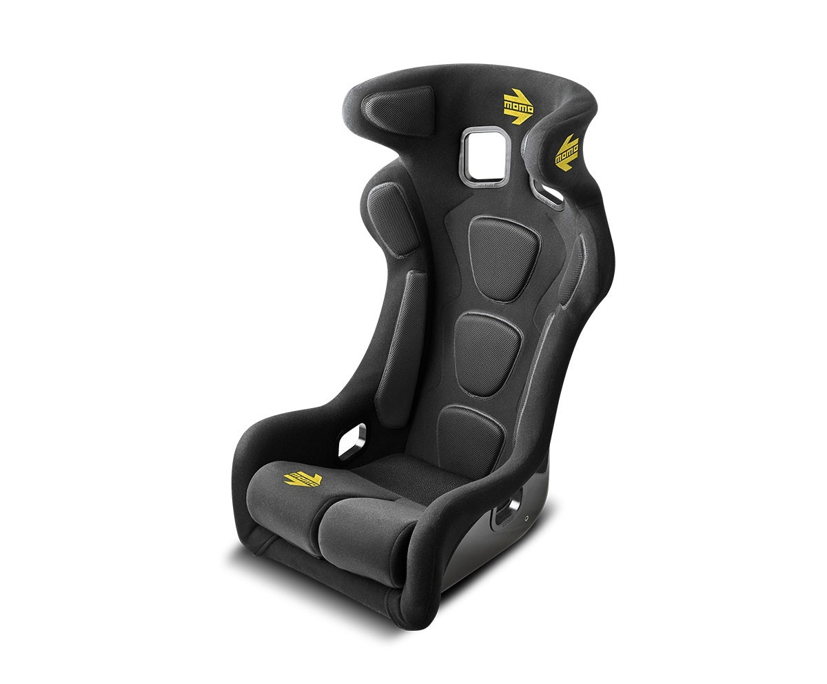MOMO Automotive Accessories Daytona EVO XL Racing Seat Black with Side Bolsters and Harness Openings