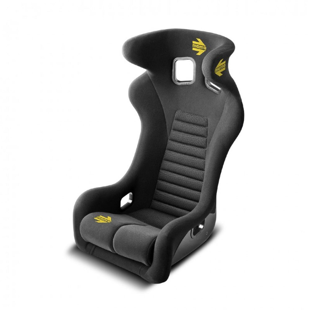 MOMO Automotive Accessories Daytona XXL FIA 8855-1999 Black Fiberglass Composite Racing Seat with Side Bolsters and Harness Openings