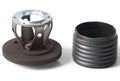 MOMO Automotive Accessories MOM8010 Steering Wheel Adapter for Volkswagen 74-88 with Aluminum Finish