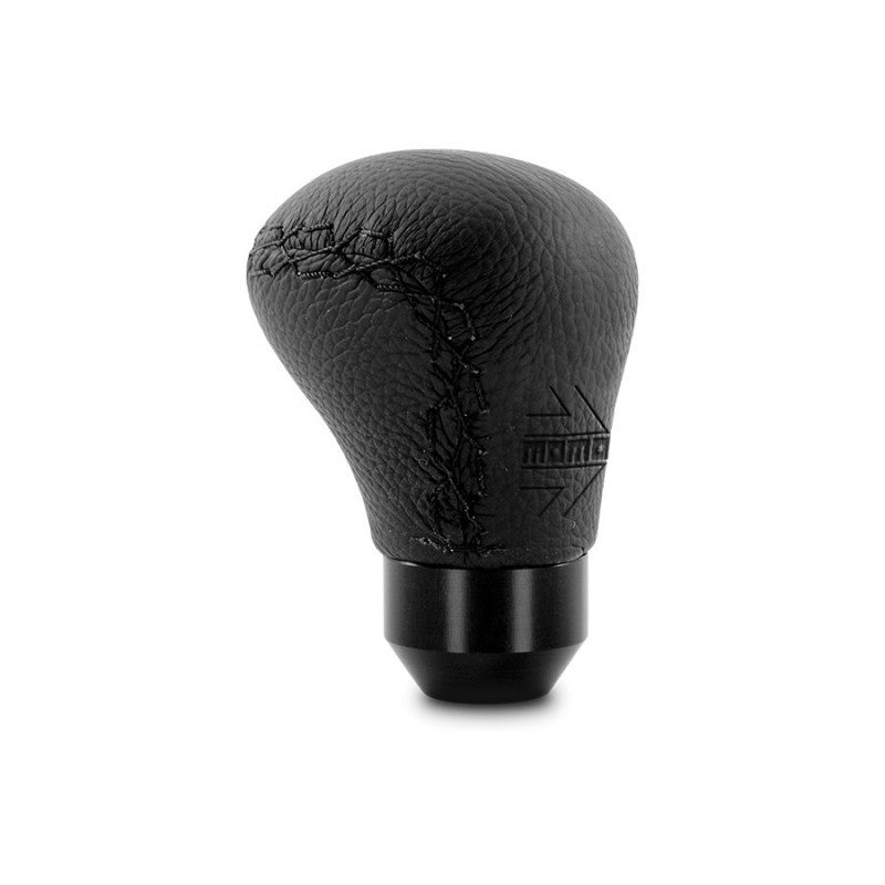 MOMO Automotive Accessories ASBK1 Anatomico Short Shift Knob with Leather Wrap and Aluminum Base