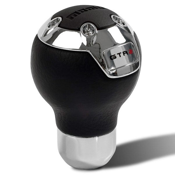 MOMO Automotive Accessories GTR 2 Shift Knob with Leather and Chrome Finish