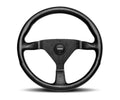 MOMO Automotive Accessories Monte Carlo 350 Steering Wheel with Leather Grip and Aluminum Spokes