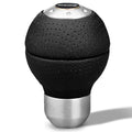 MOMO Automotive Accessories Race Airleather Shift Knob with Aluminum Body and Black Leather Finish