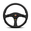 MOMO Automotive Accessories VMCO2BLK351PR Corse 2.0 Steering Wheel, 350mm Diameter, Black Leather Grip, Aluminum, Black Anodized Finish