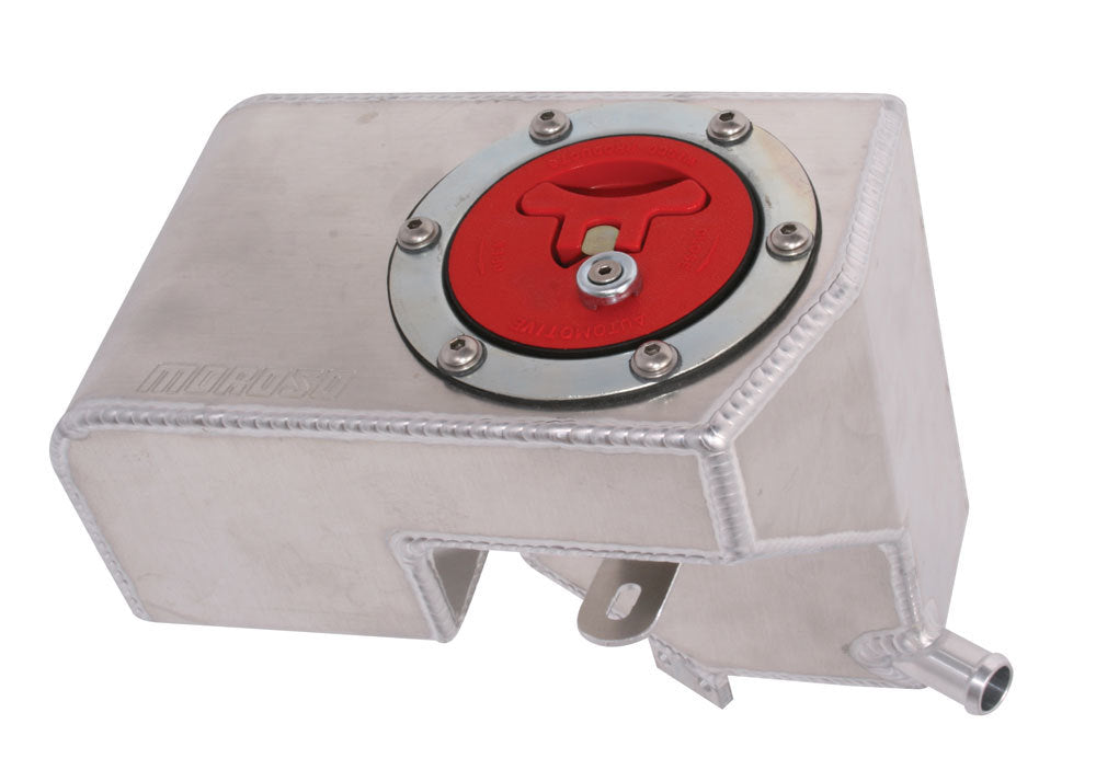 MOROSO 63493 Intercooler Tank for Ford Mustang Shelby GT500, 3.5 Quart Aluminum Natural Finish