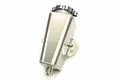 MOROSO Power Steering Reservoir with 6 AN Inlet and 10 AN Outlet, Aluminum, Flat Mount, Natural Finish - Part Number 63507
