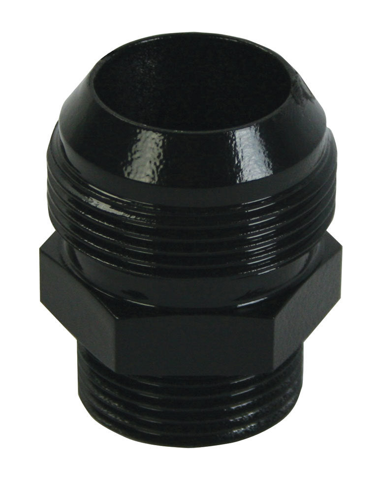 MOROSO 63525 Water Pump Fitting Adapter 16AN Male O-Ring to 20AN Male Aluminum Black Anodized