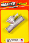 MOROSO 63745 Radiator Hose Filler with 1-1/4 Inch Hose Mount, Aluminum Natural Finish
