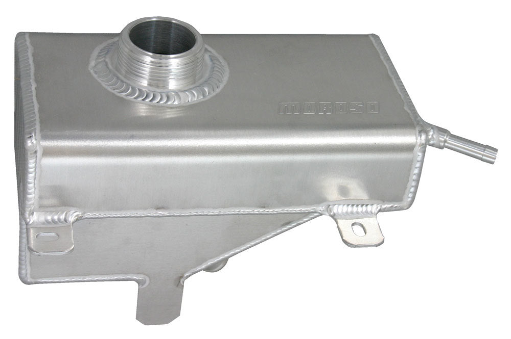 MOROSO 63768 Coolant Expansion Tank for 2005-2013 Ford Mustang, Aluminum, Natural Finish