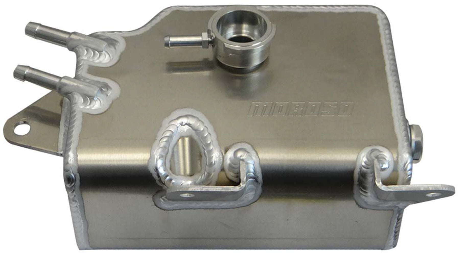 MOROSO Coolant Expansion Tank for Mazda Miata 2006-2015, Aluminum, Natural Finish
