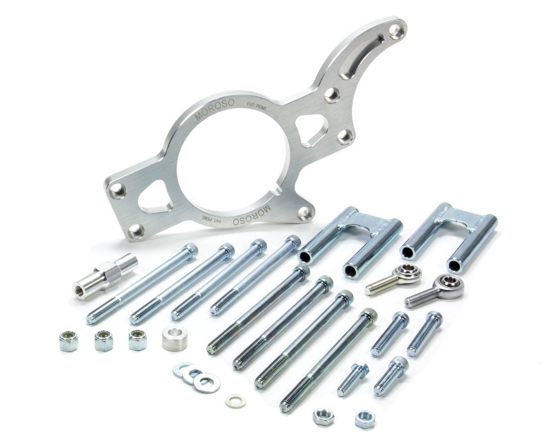 MOROSO Alternator Mount Kit for Small Block Chevy with Meziere Electric Water Pump, Driver and Passenger Side, Mid Mount, Aluminum