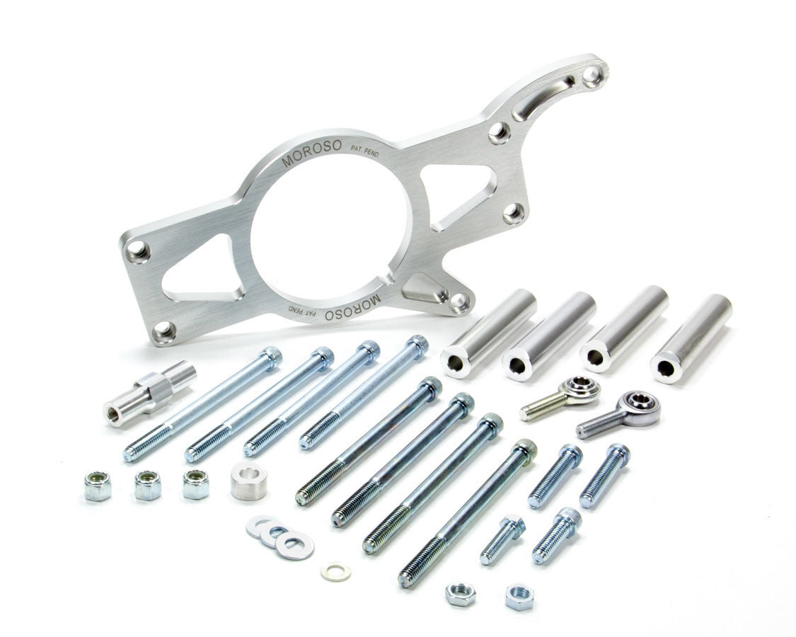 MOROSO Alternator Mount Kit for Big Block Chevy with CSR Water Pump - Driver and Passenger Side Mid Mount Aluminum Bracket