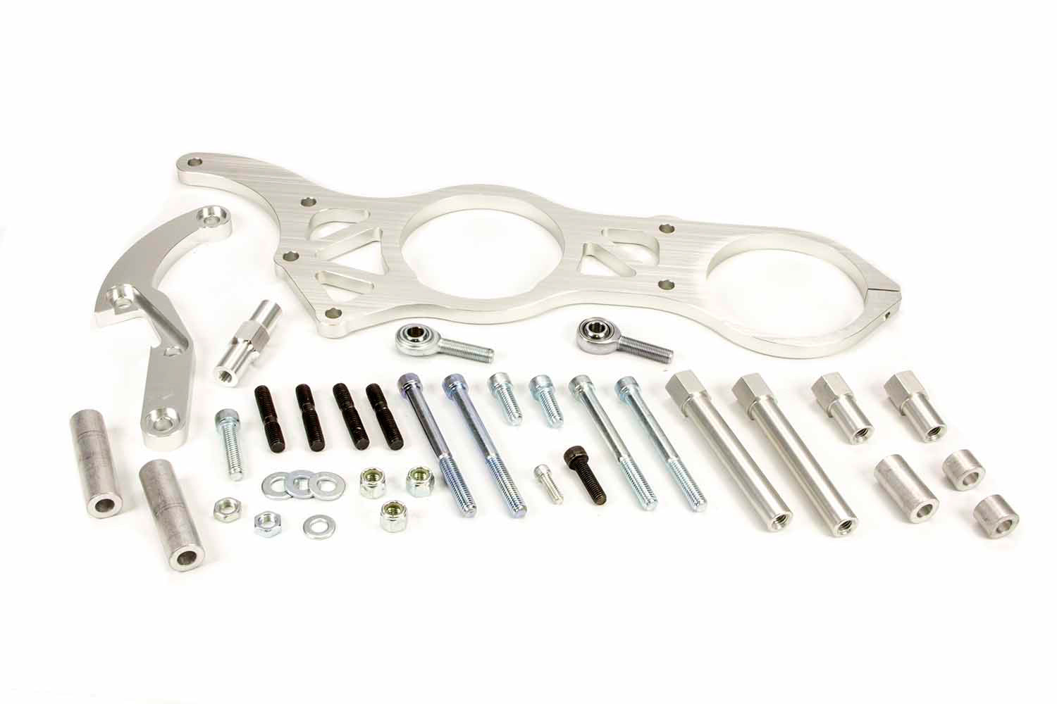 MOROSO 63867 Alternator and Vacuum Pump Mounting Bracket Kit for Big Block Chevy, Aluminum, Polished Finish