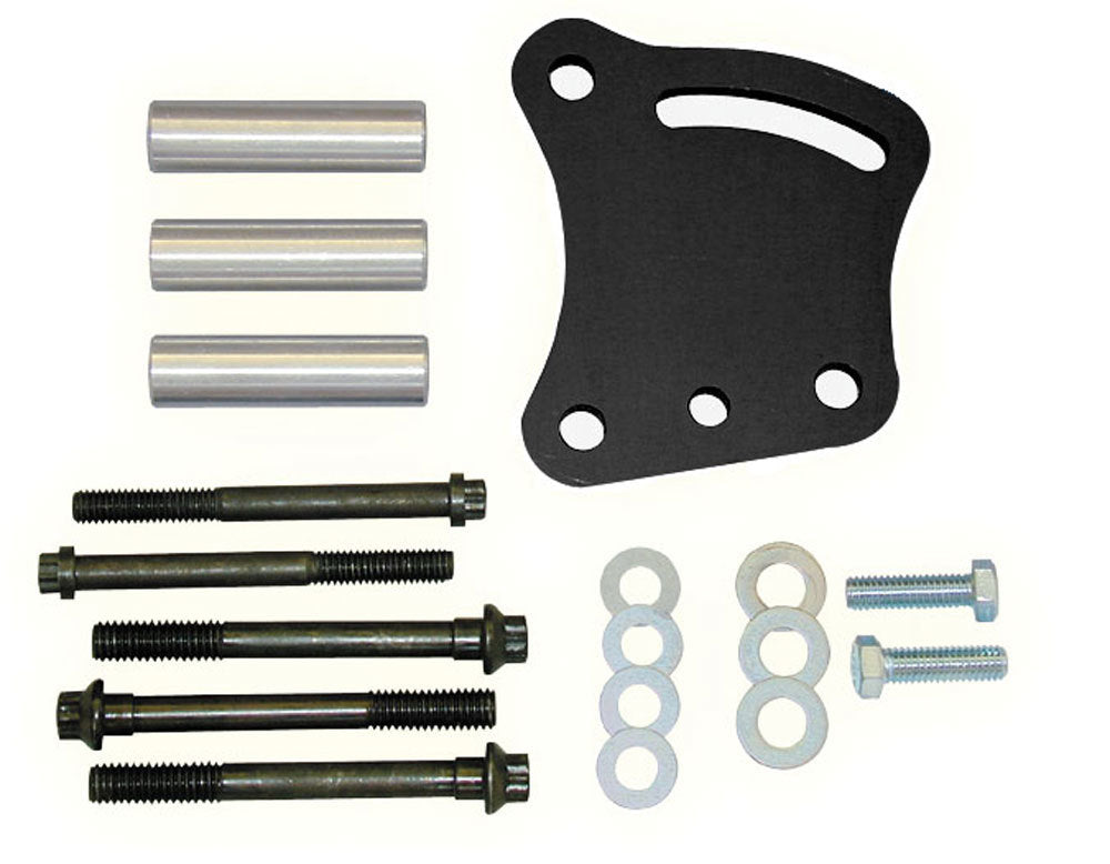 MOROSO Vacuum Pump Bracket for Small Block Ford, Aluminum, Black Anodized, Part Number 63911
