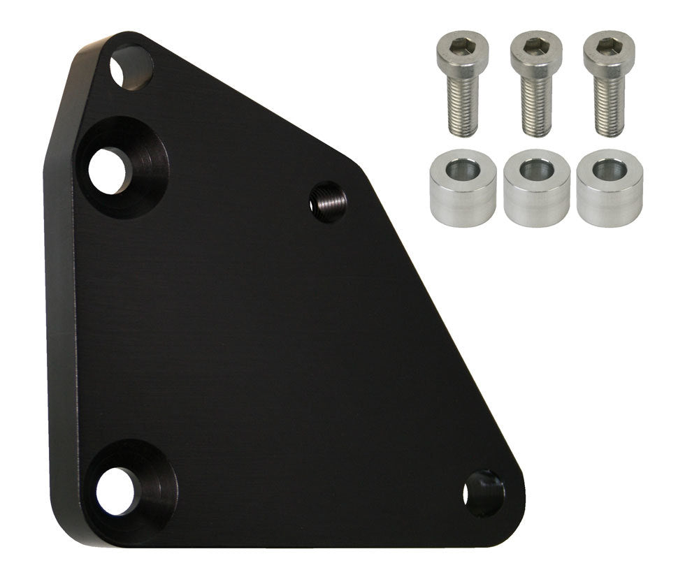 MOROSO Vacuum Pump Bracket for GM LS Engines, Aluminum, Black Anodized, Part Number 63924