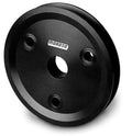 MOROSO SBC Billet Crank Pulley with 1 Groove, 5.25 Inch Diameter, Underdrive Aluminum Black Anodized for Small Block Chevy