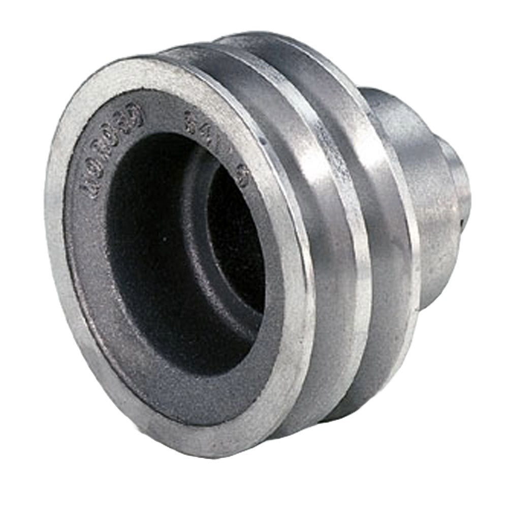 MOROSO 64110 Double Groove Crankshaft Pulley for Small Block Chevy, 2 Groove, 4-Inch Diameter, Aluminum, Underdrive, Natural Finish
