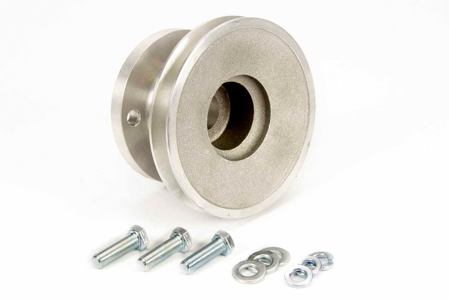 MOROSO 64120 Single Groove Crankshaft Pulley for Small Block Chevy, Underdrive, Aluminum, 5 Inch Diameter