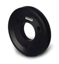 MOROSO BBC Billet Crankshaft Pulley 64201 with 1 Groove, 5.25 Inch Diameter, Underdrive Aluminum Black Anodized Short Water Pump