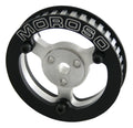 MOROSO 64888 Vacuum Pump Pulley with Gilmer Belt, 36 Teeth, 1/2 Inch Wide, Aluminum, Black/Silver Anodized, Universal Fit