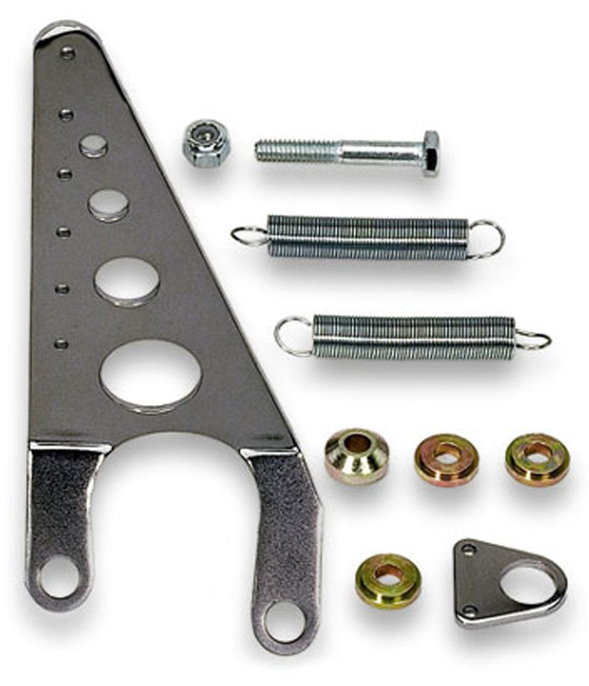 MOROSO Throttle Return Spring Kit for Small Block Chevy Manifold Mount, 5-7/16 Inch Tall Chrome Steel, 18 Degree Head