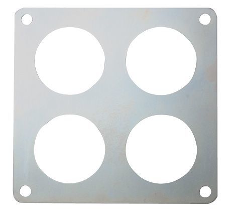 MOROSO 64935 Carburetor Safety Plate for Holley Dominator Series, Steel with Zinc Coating