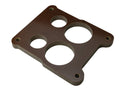 MOROSO 64941 Phenolic Carburetor Spacer, 0.5 Inch Thick, Spread Bore, 4-Hole, Natural Finish