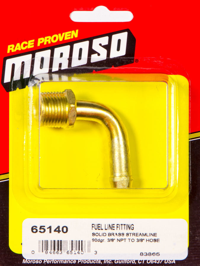 MOROSO 65140 3/8 Inch NPT Male to 3/8 Inch Hose Barb Brass Adapter