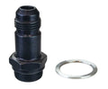 MOROSO 65149 Fuel Inlet Fitting, 8 AN Male to 7/8-20 in UNF Male, Aluminum, Black Anodized