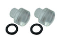 MOROSO 65226 Clear Sight Plugs for Holley Carburetors, Float Bowl O-Ring Seal Pair