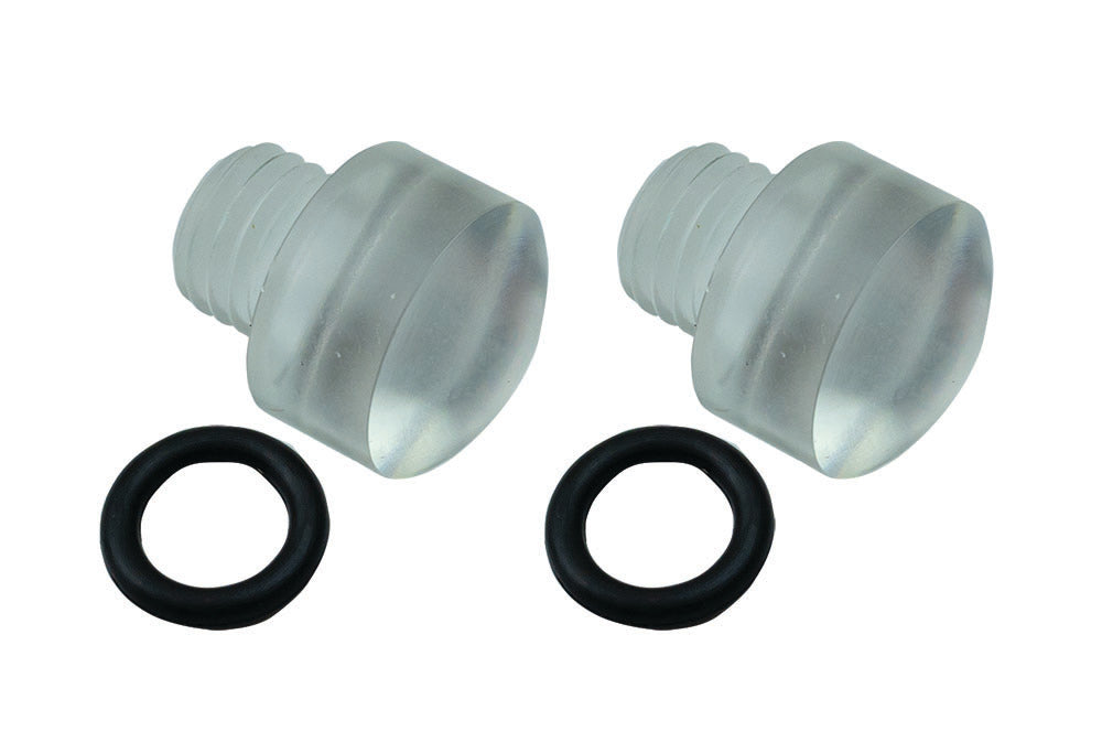MOROSO 65226 Clear Sight Plugs for Holley Carburetors, Float Bowl O-Ring Seal Pair