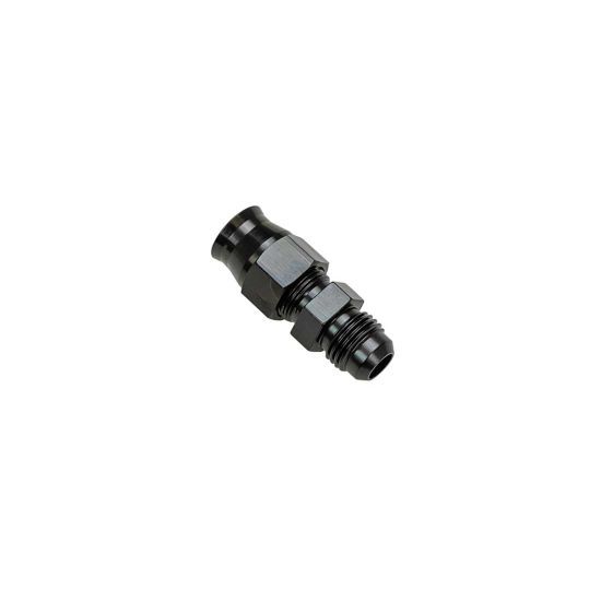 MOROSO 65350 Fitting Adapter 6AN Male to 3/8 Inch Tubing Aluminum Black Anodized