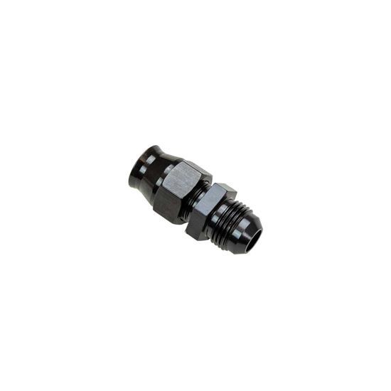 MOROSO 65351 Fitting Adapter 8AN Male to 1/2 Inch Tube Compression Aluminum Black Anodized