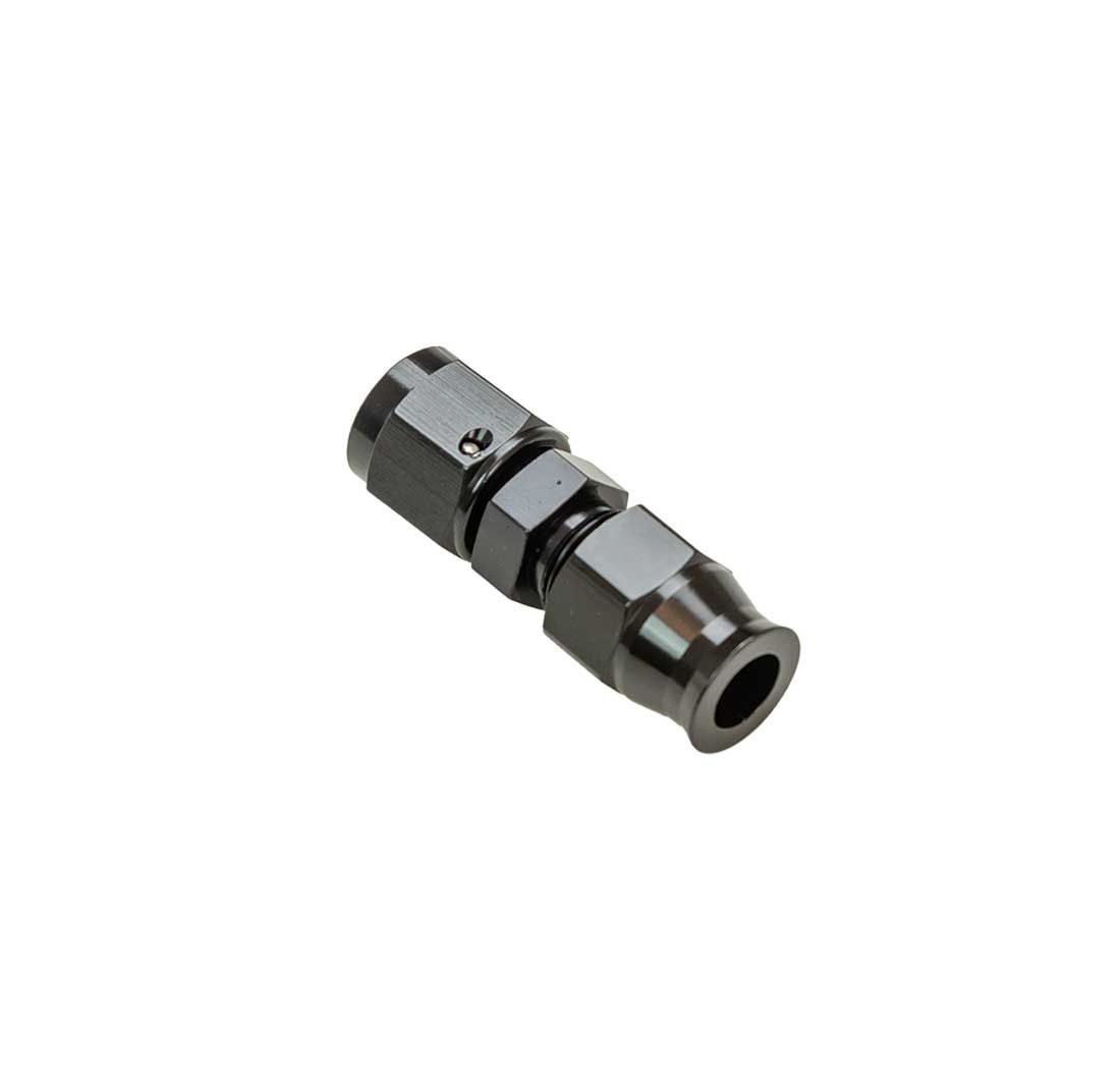 MOROSO 65353 Fitting Adapt 6AN Female to 3/8 Inch Tubing Aluminum Black Anodized