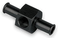 MOROSO 65360 Fuel Pressure Gauge Fitting with 3/8 Inch Hose Barb, 1/8 Inch NPT Aluminum Black Anodized