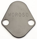 MOROSO 65392 Fuel Pump Blockoff for Big Block Chevrolet, Mopar V8, and Ford V8 Engines, Aluminum, Black Anodized Finish