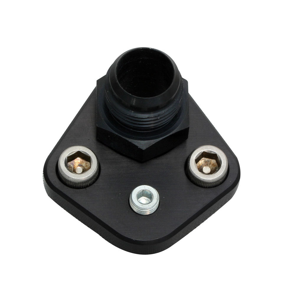 MOROSO BBC F/P Block-Off Plate with Fitting for Big Block Chevy, Mopar V8, Ford V8 Engines