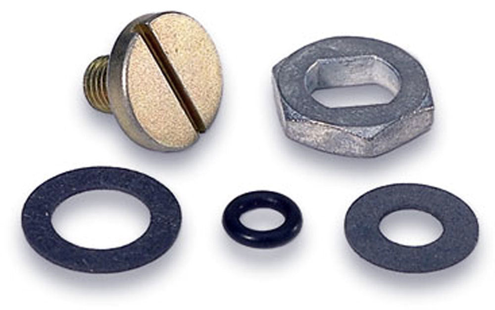 MOROSO Needle & Seat Kit for Holley Carburetors, Includes Hardware, Adjusting Screw, Nut, Gaskets, and O-Ring