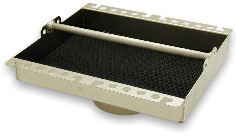MOROSO 65800 Aluminum Carburetor Tool Tray 10 x 13 Inches with 5-1/8 Inch Diameter Flange