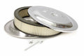 MOROSO 65913 14-Inch Round Air Cleaner Kit with Chrome Finish and 3-Inch Element