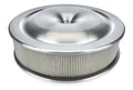 MOROSO 65920 16-Inch Aluminum Air Cleaner Assembly with 4-Inch Element and Dropped Base