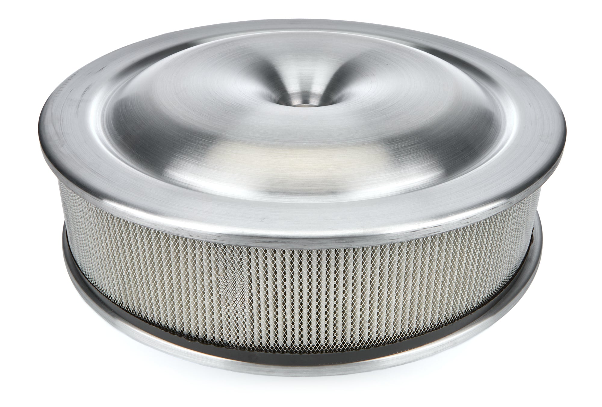 MOROSO 65920 16-Inch Aluminum Air Cleaner Assembly with 4-Inch Element and Dropped Base