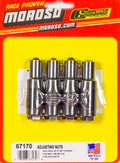 MOROSO 67170 Rocker Arm Nut Set for Big Block Chevy V8, 7/16-20 Thread, Hex Head, Stud Girdle Compatible